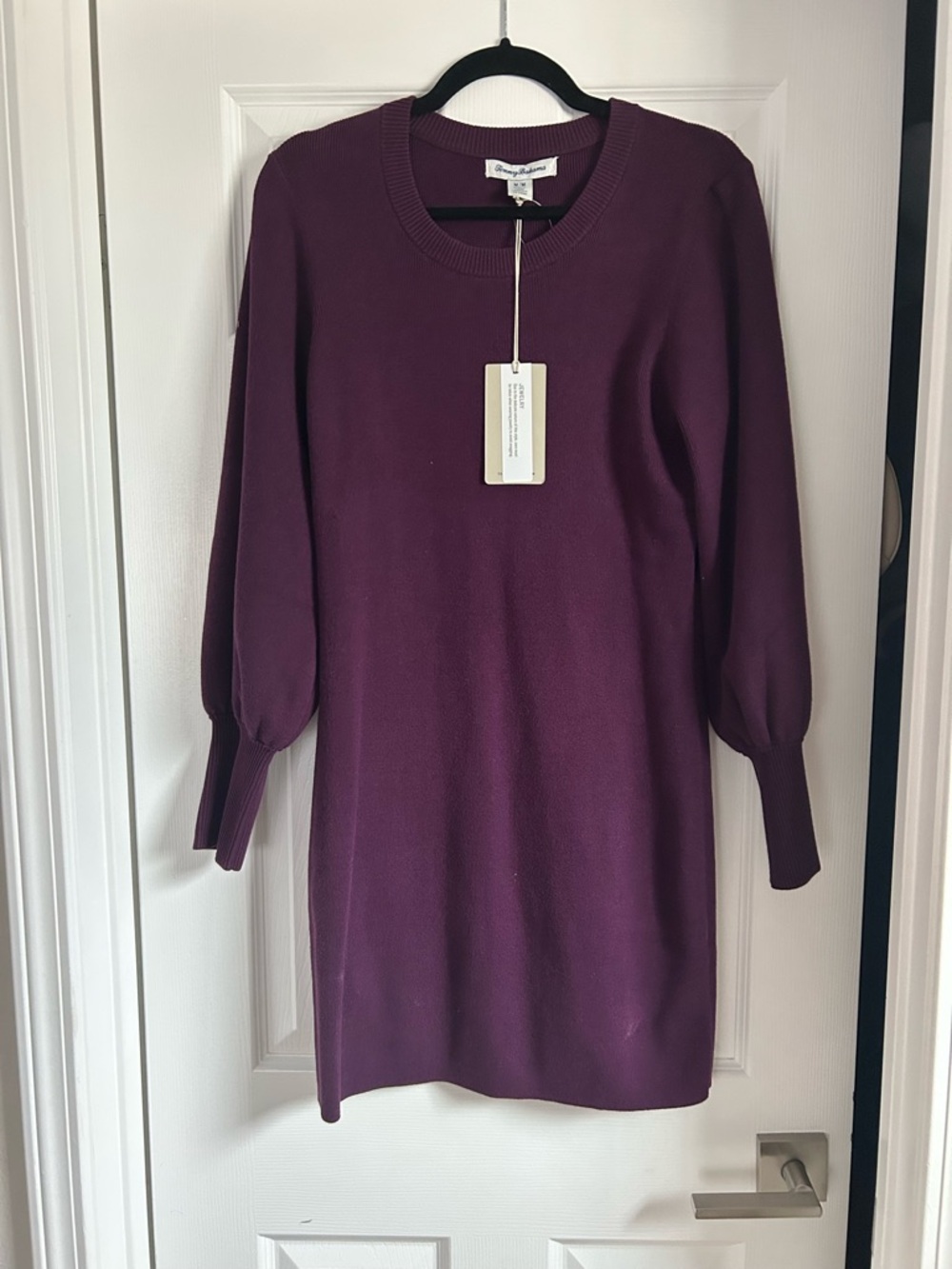 Tommy Bahama Plum Long Sleeve Knit Dress